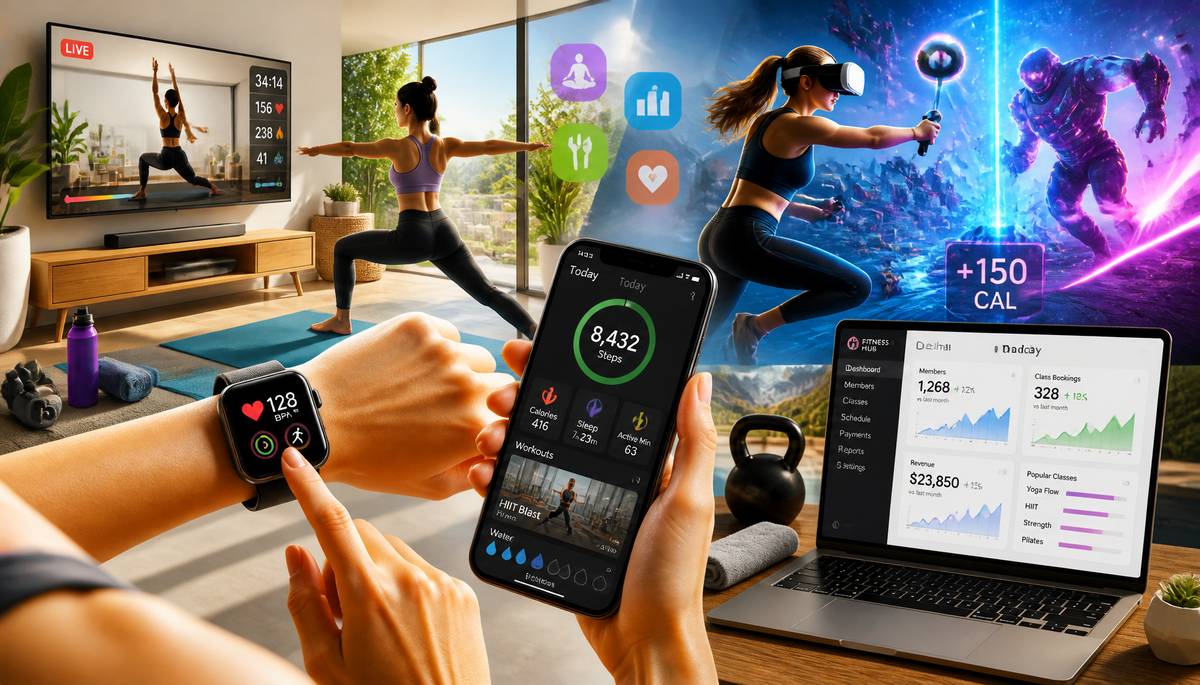 Fitness Industrys Digital Transformation: Virtual Workouts and Health Tracking