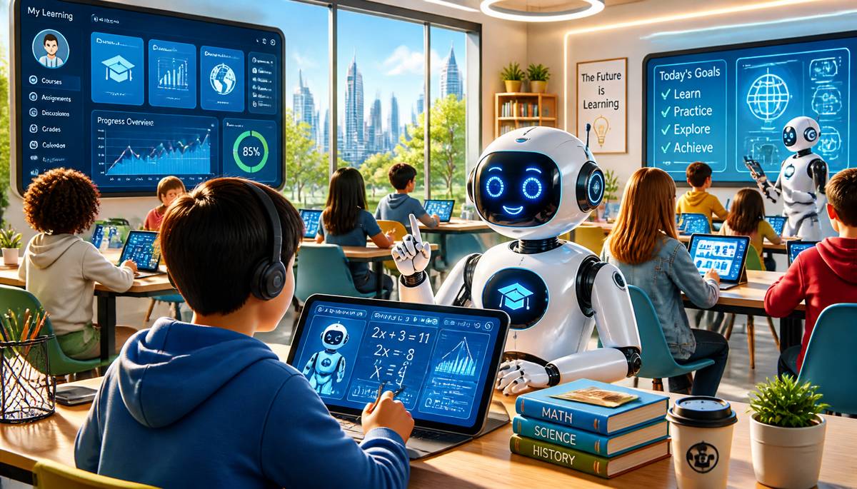 Education Platforms: AI-Powered Tutoring and Learning Management Systems