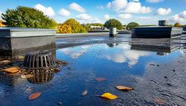 Why Flat Roof Puddles Matter More Than They Look